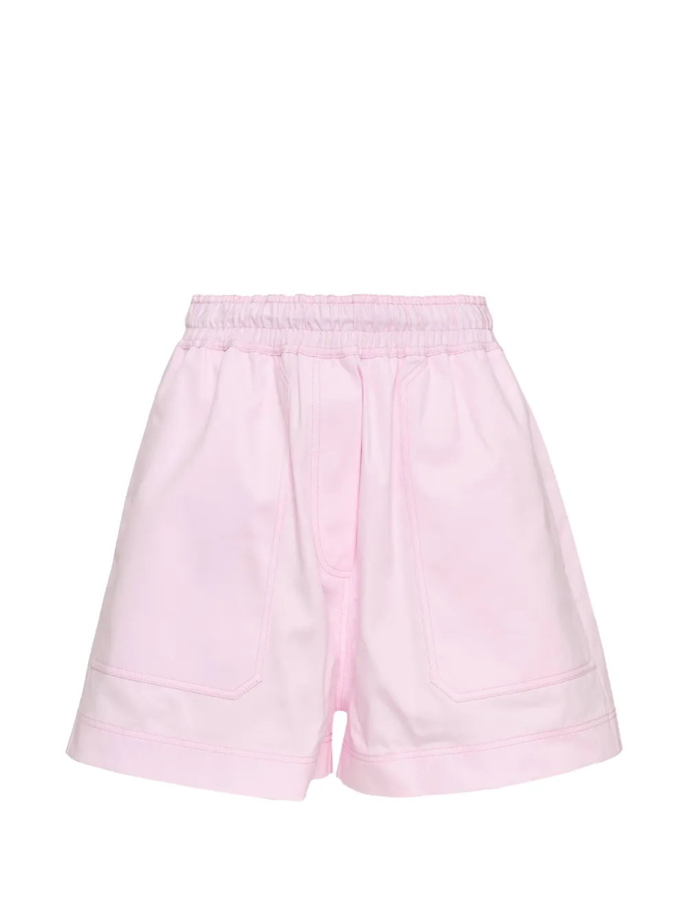 Lee Mathews elasticated-waist cotton shorts - Rosa