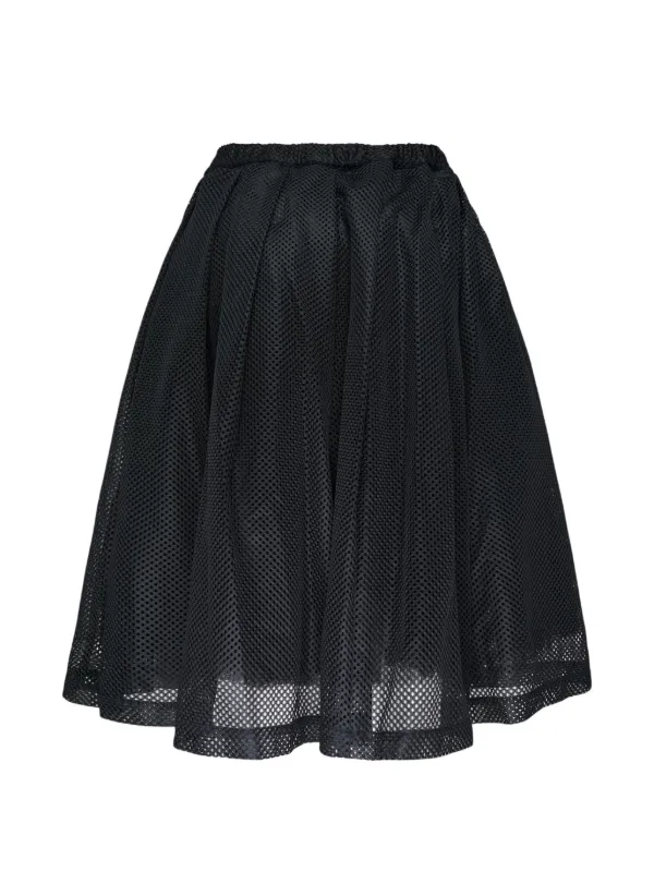 Black Comme Des Garçons レイヤード メッシュ スカート | ブラック
