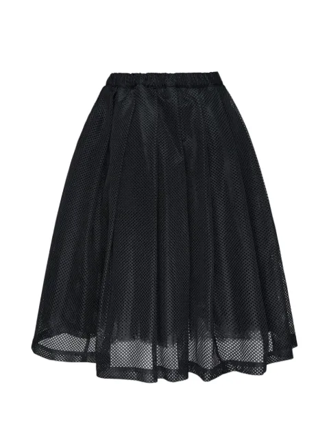 Comme Des Garçons Black layered mesh skirt