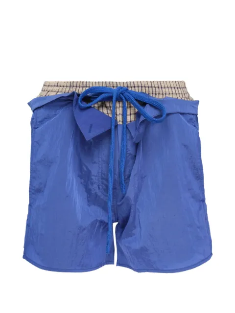 Open YY color-block layered shorts