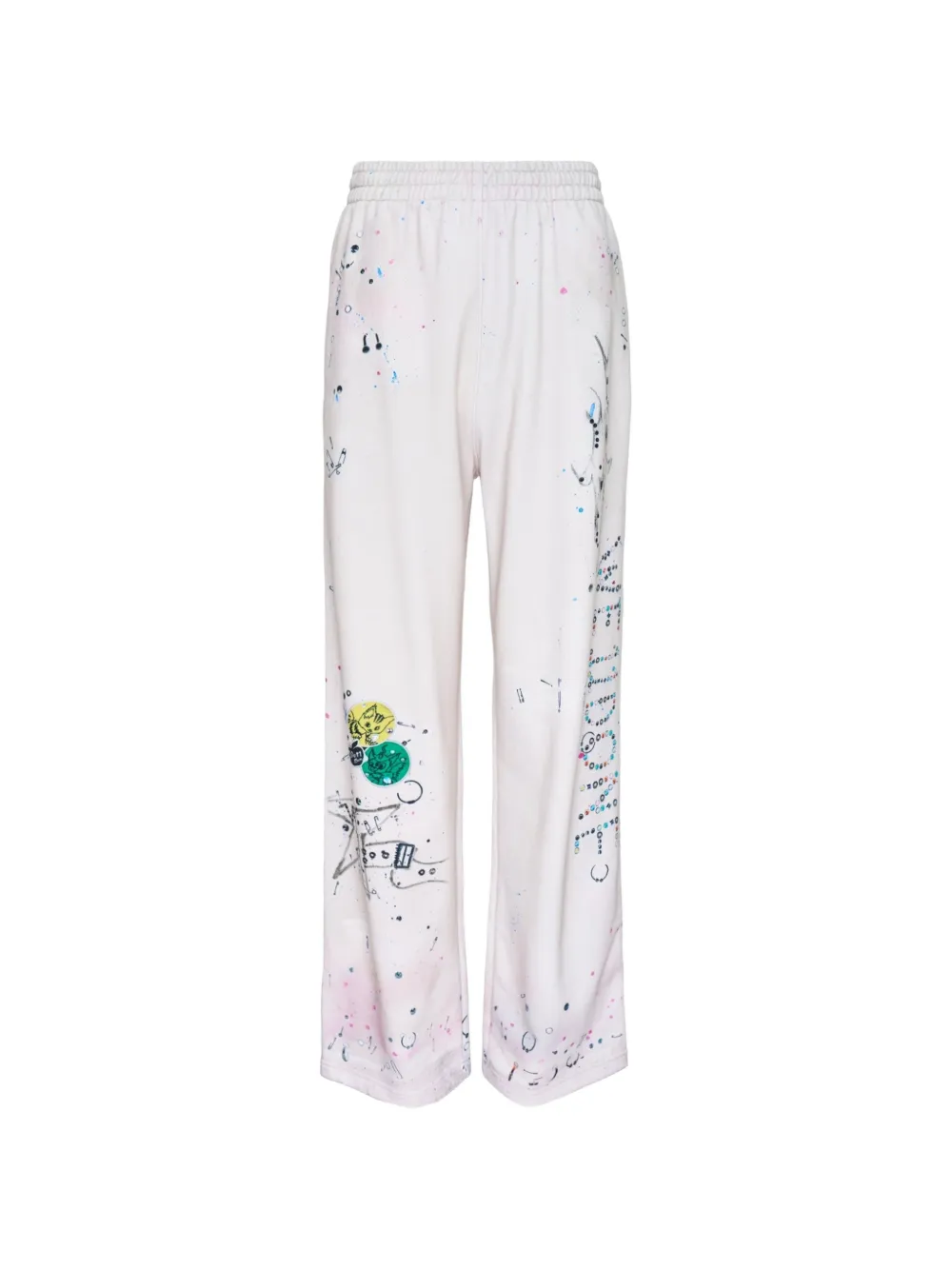 We11done trompe-l'oeil printed track pants - Toni neutri