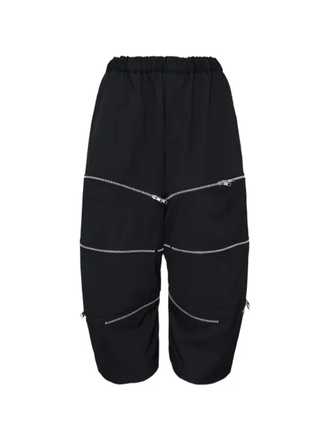 Comme Des Garçons Black zip-detail trousers