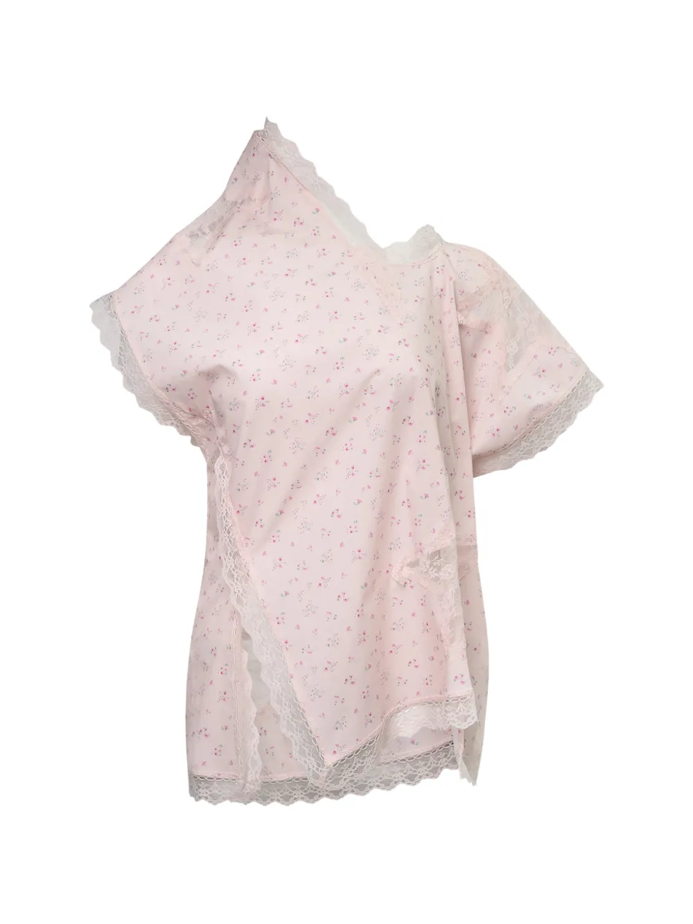 pushBUTTON asymmetric star blouse - Rosa