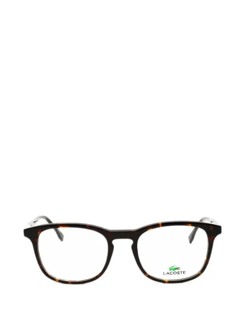 Lacoste tortoiseshell-effect round-frame glasses