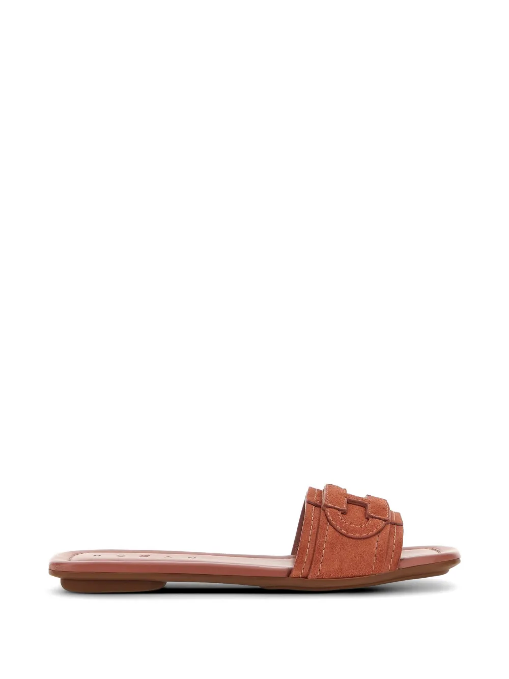 Hogan H685 suede flat sandals Oranje