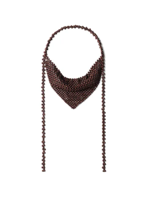 LEMAIRE beaded bandana-style necklace