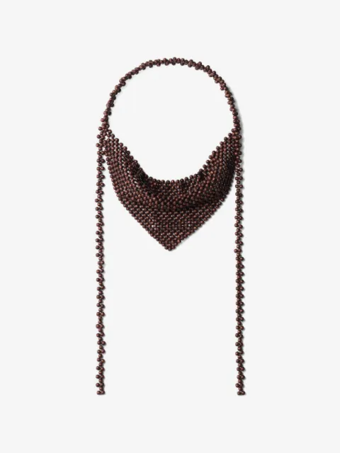 LEMAIRE beaded bandana-style necklace