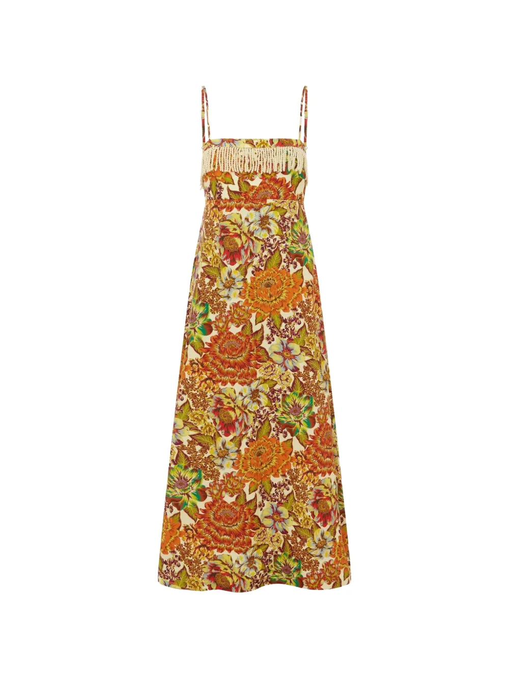 ALEMAIS Lana floral-print dress - Orange