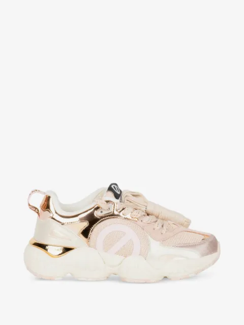 No Name Krazze sneakers med paneler og metallisk finish