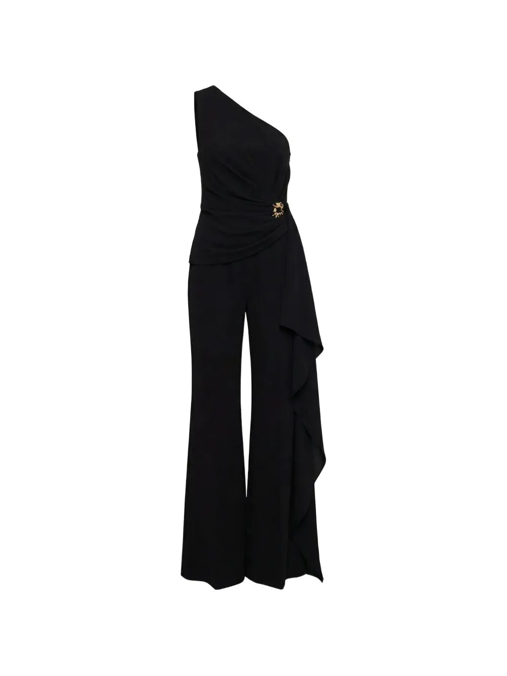 Elie Saab one-shoulder jumpsuit - Nero