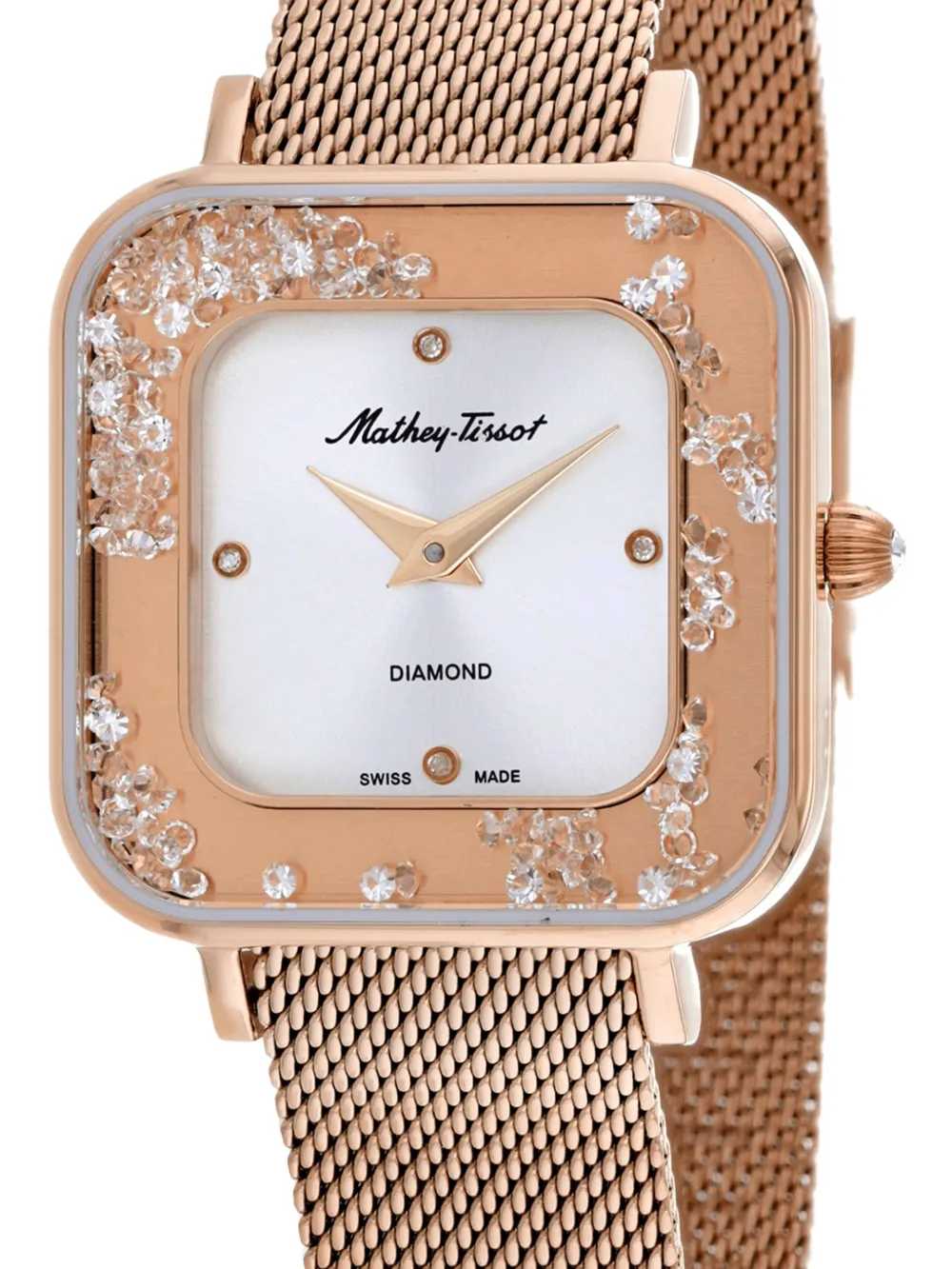  Mathey Tissot Reloj Gemina De 28 Mm - Plateado 