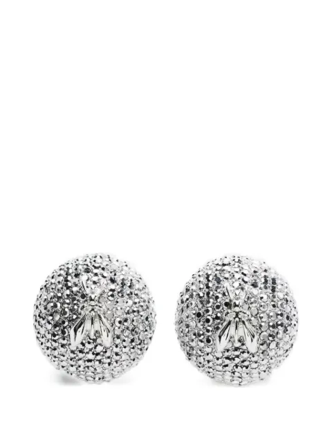 Patrizia Pepe crystal-embellished fly-detail earrings