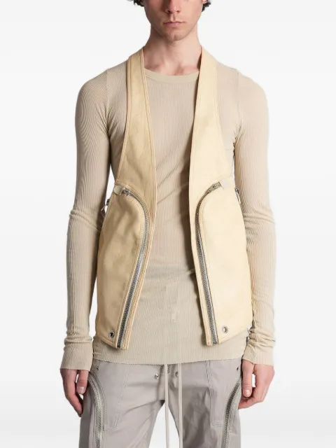 Rick Owens Bauhaus zip-detail gilet