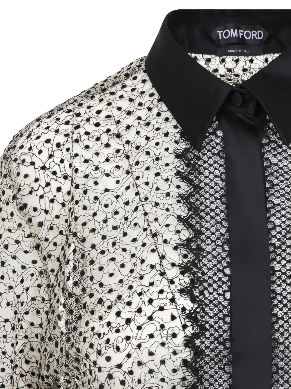 TOM FORD Blouse met kant Beige