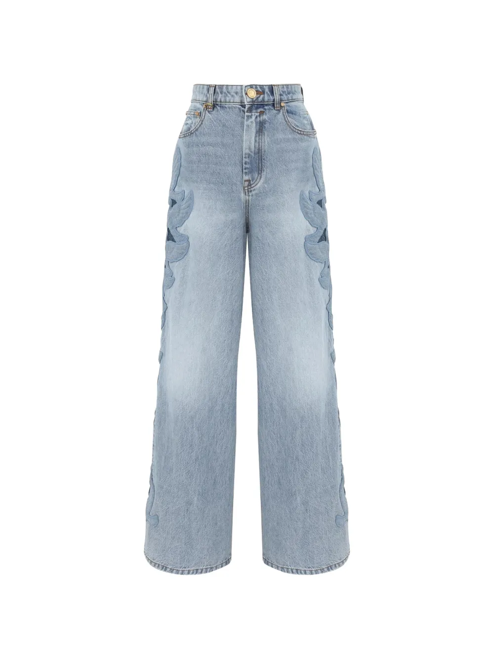 ZIMMERMANN Alchemy applique cut-out embroidered jeans - Blu