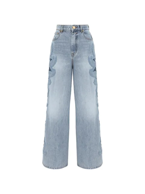 ZIMMERMANN Alchemy applique cut-out embroidered jeans