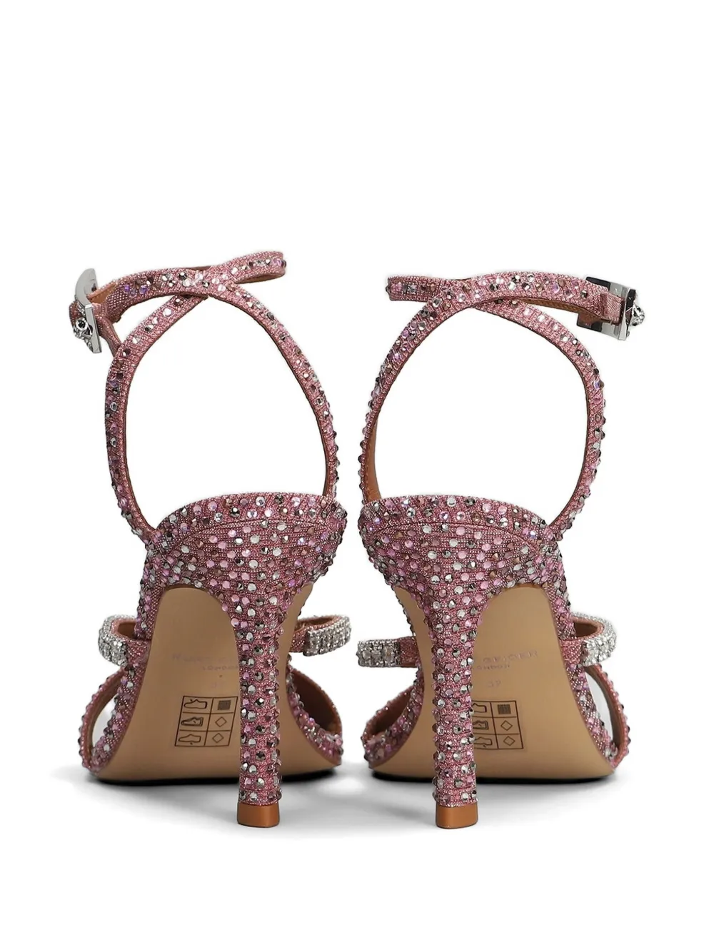 Kurt Geiger London 9.5cm crystal-embellished sandals Roze