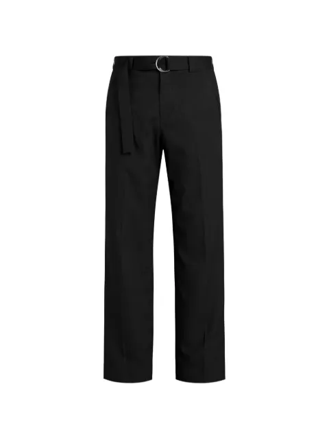 PT Torino belted straight-leg trousers