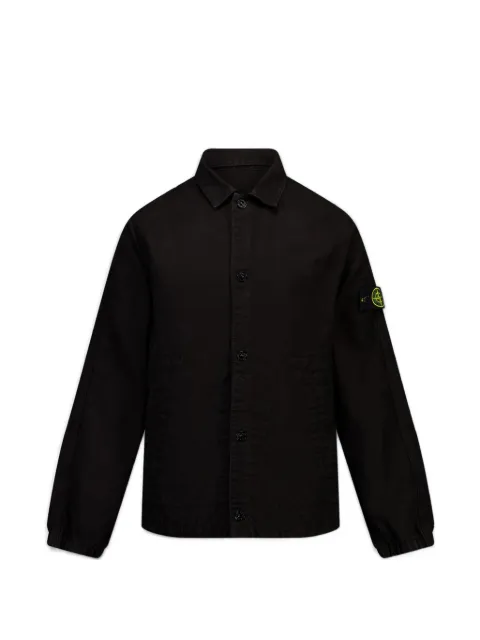Stone Island Junior Compass-patch button-up jacket