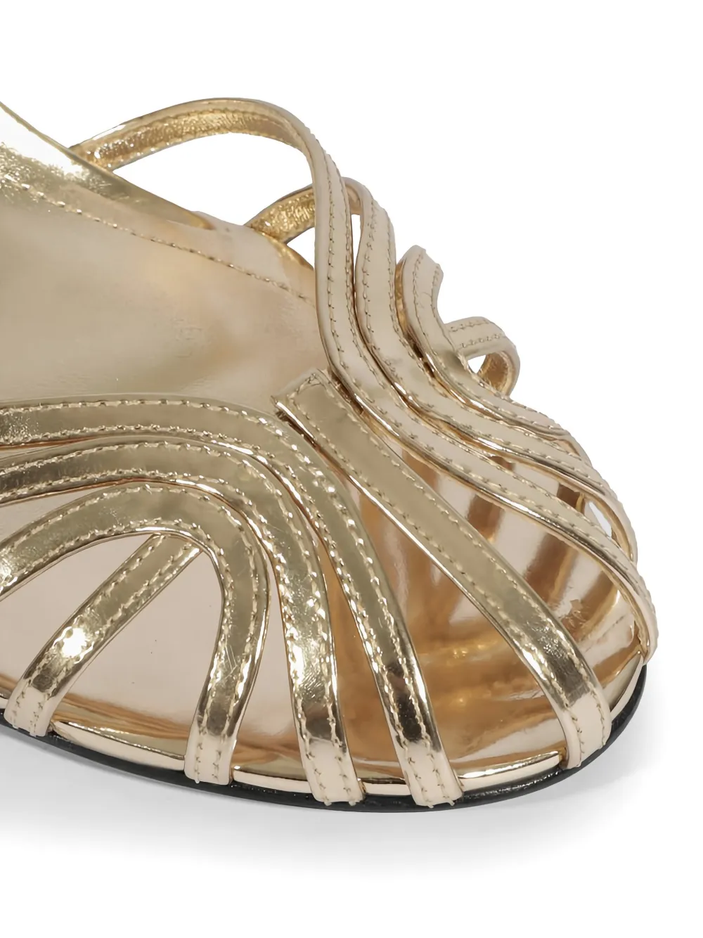 Schutz Liana strappy metallic-effect sandals Goud
