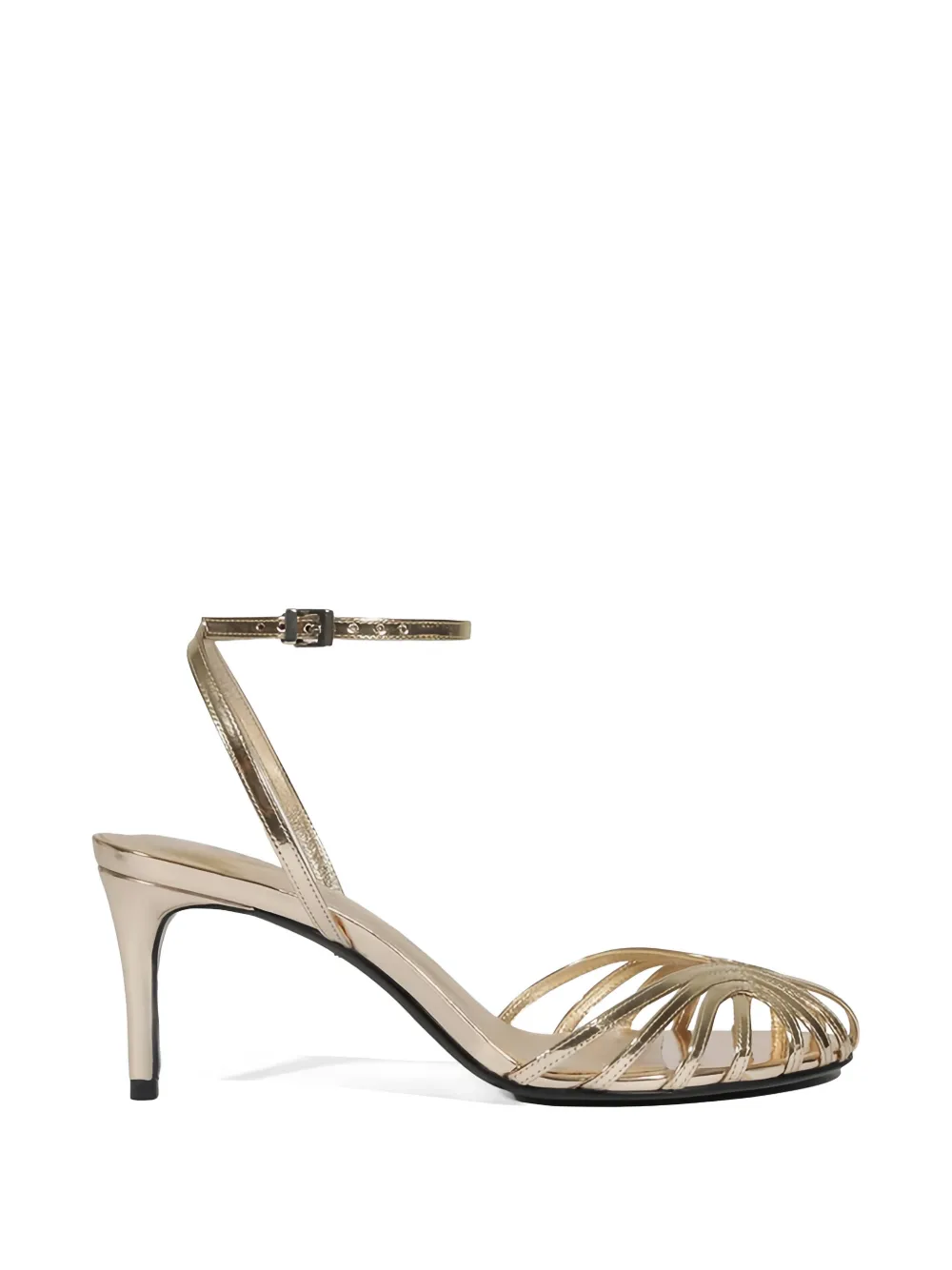 Schutz Liana strappy metallic-effect sandals - Oro
