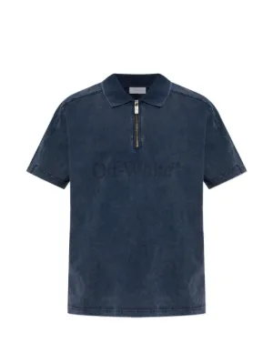 Junya Watanabe MAN ストライプ ニットポロシャツ | ブルー | FARFETCH JP