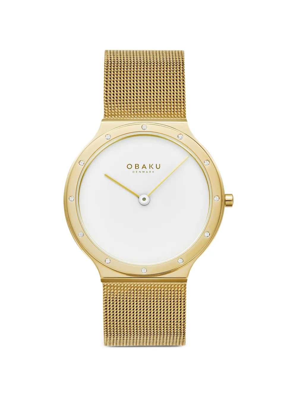 OBAKU Note Lille crystal-embellished 34mm watch - Weiß