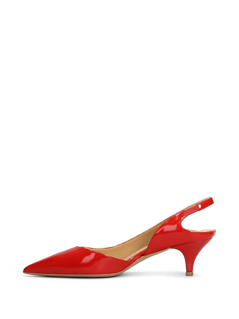 Fratelli Russo Lakleren slingback pumps Rood