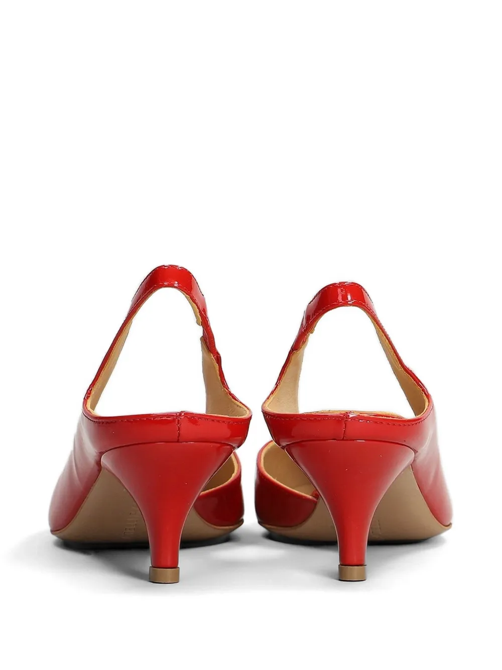 Fratelli Russo Lakleren slingback pumps Rood