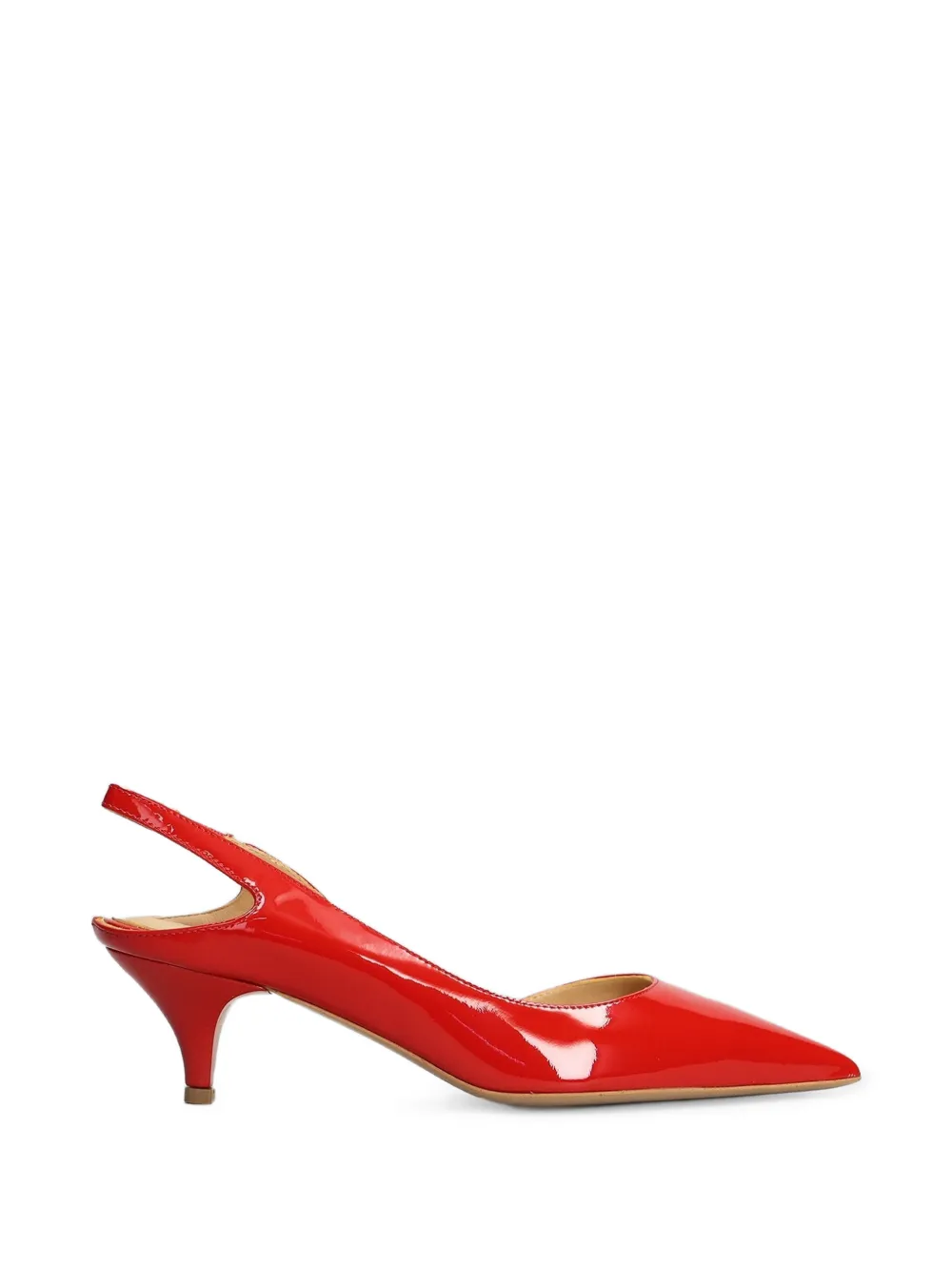 Fratelli Russo Lakleren slingback pumps Rood