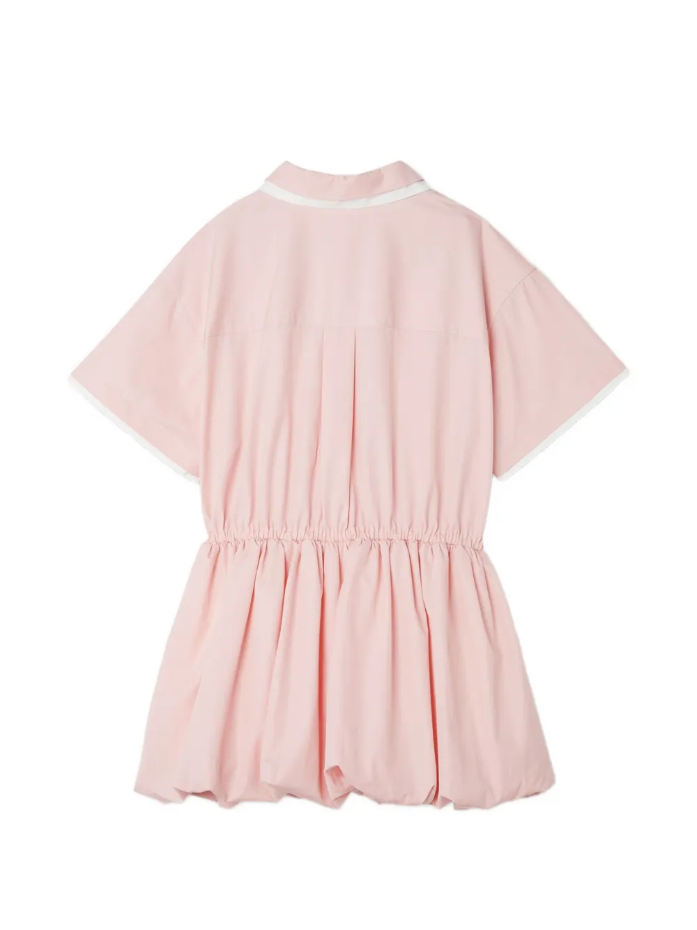 Fendi Kids Jurk met geborduurd logo en ballon-afwerking Roze