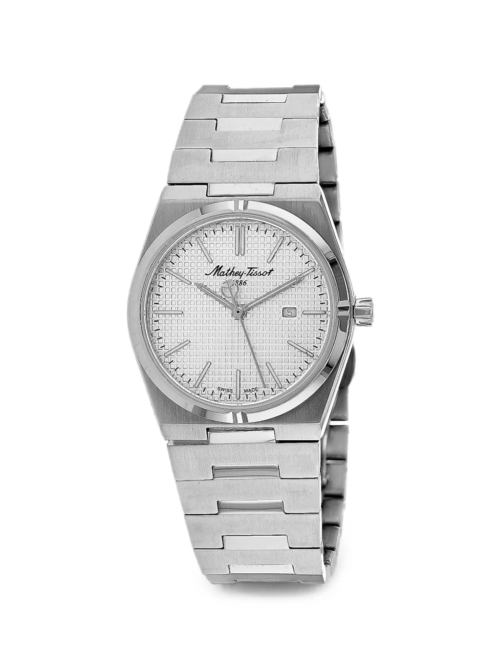 Mathey Tissot Zoltan 34mm watch - Argento