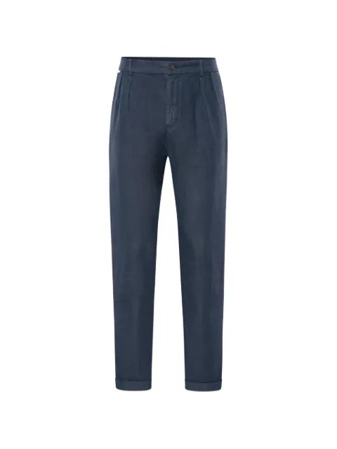 04651 Handelsgesellschaft MBH & Co. KG pleated linen trousers