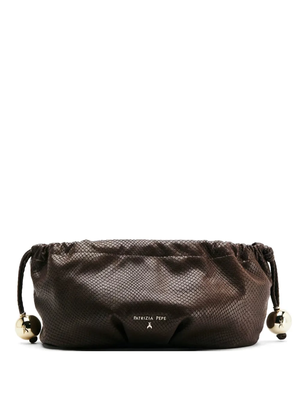 Patrizia Pepe Bubble clutch bag - Marrone