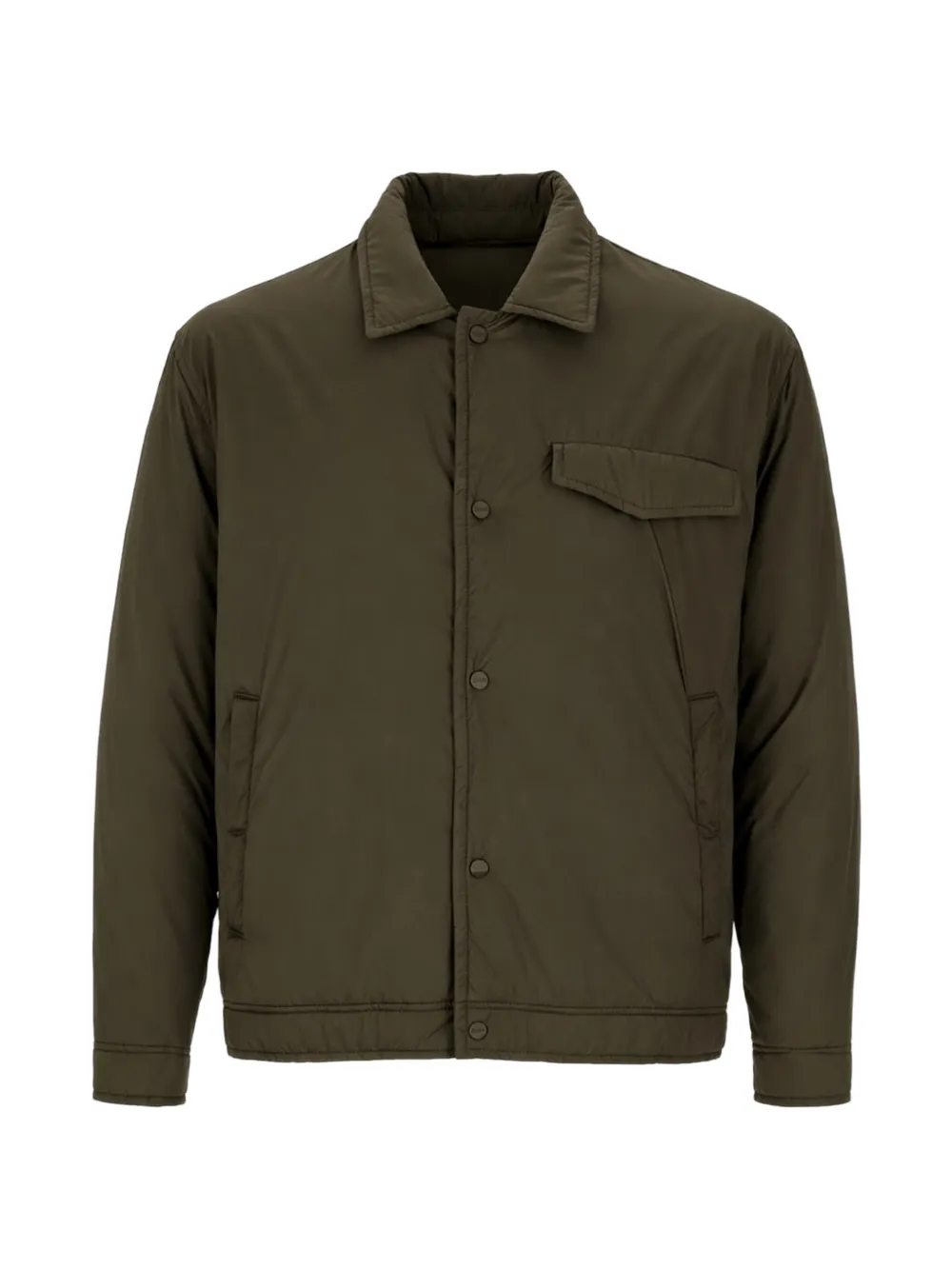 Herno button-up shirt jacket | Green | Image 1
