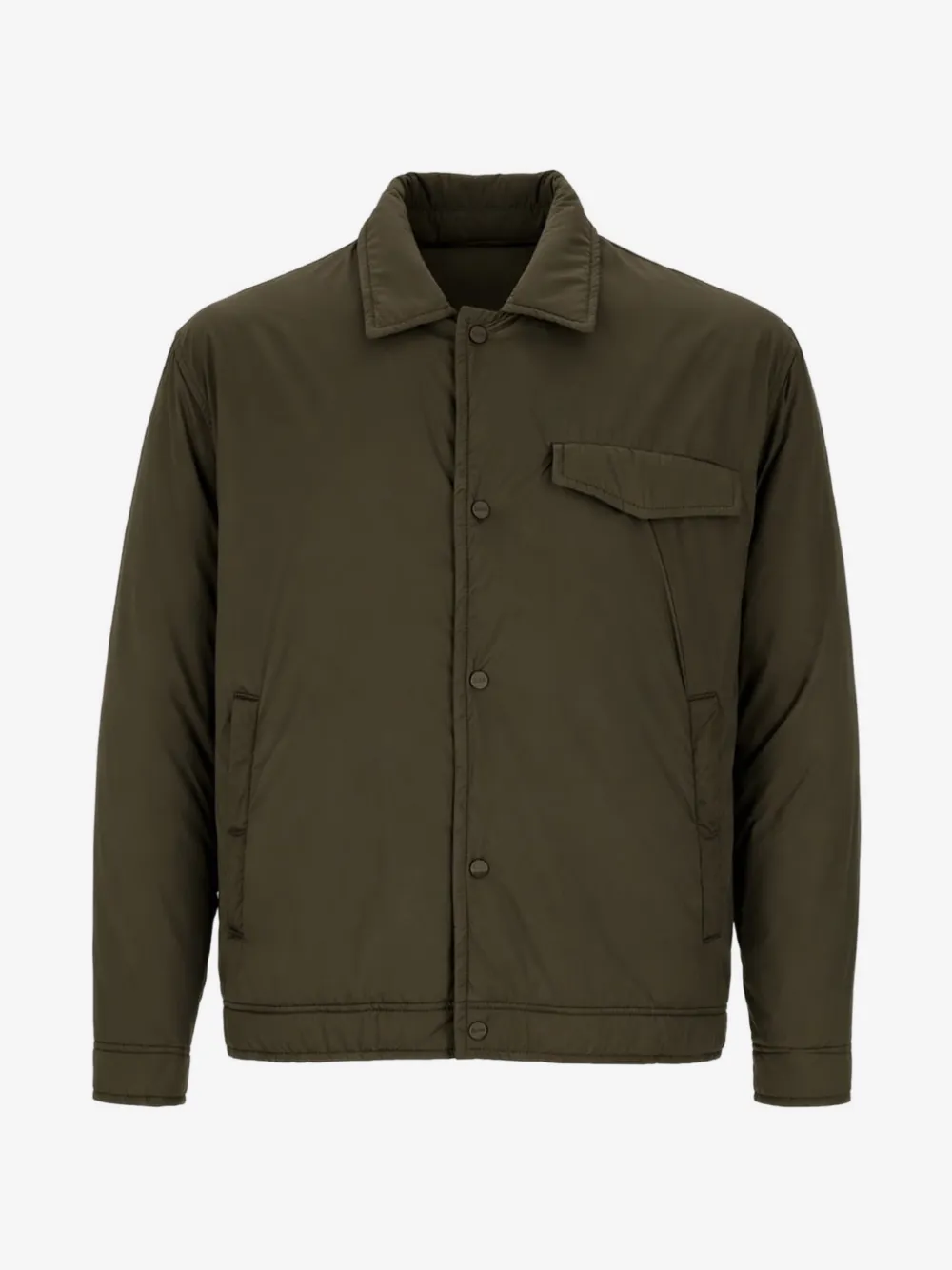 Herno button-up shirt jacket | Green | Image 1