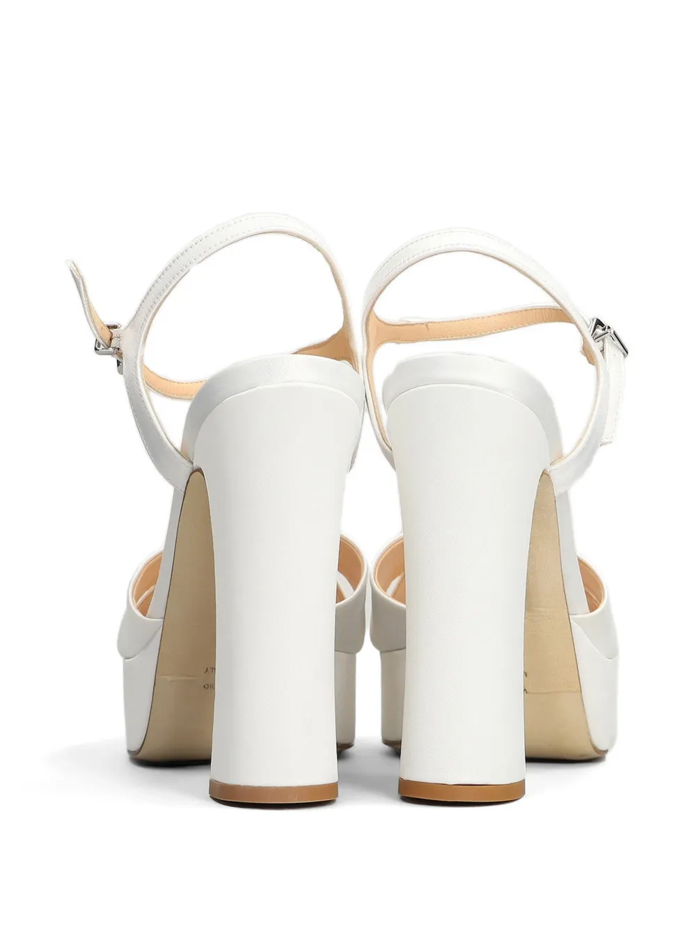 Chantal Sandalen met plateauzool Wit