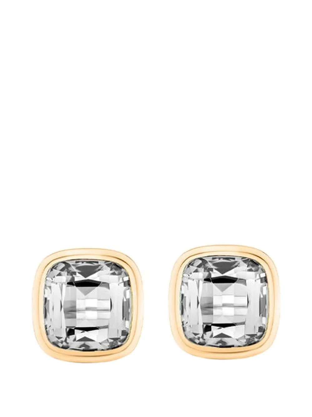 Goshwara Manhattan Cushion stud earrings - Gold