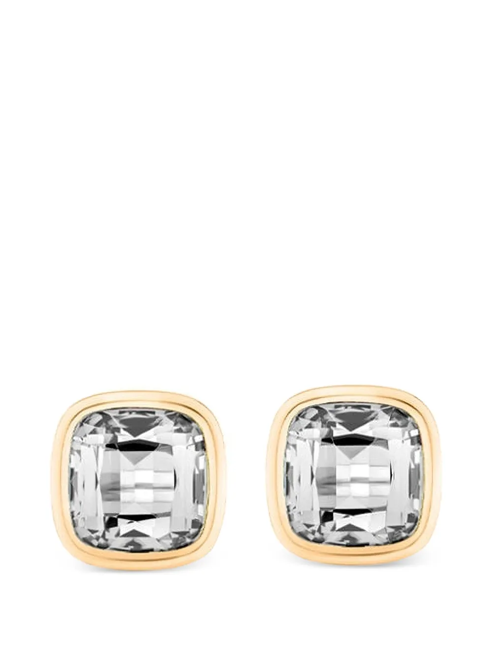 Goshwara Manhattan Cushion stud earrings - Oro