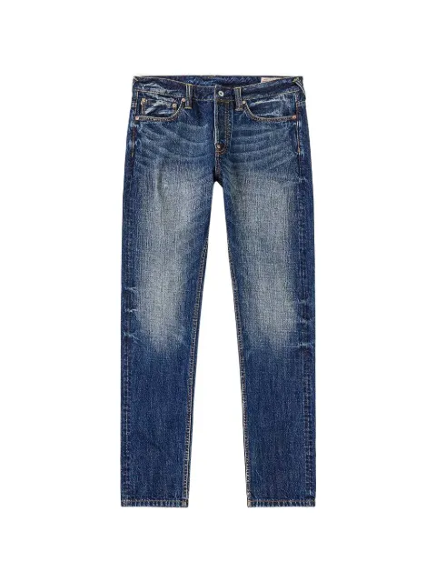 EVISU patchwork straight-leg jeans