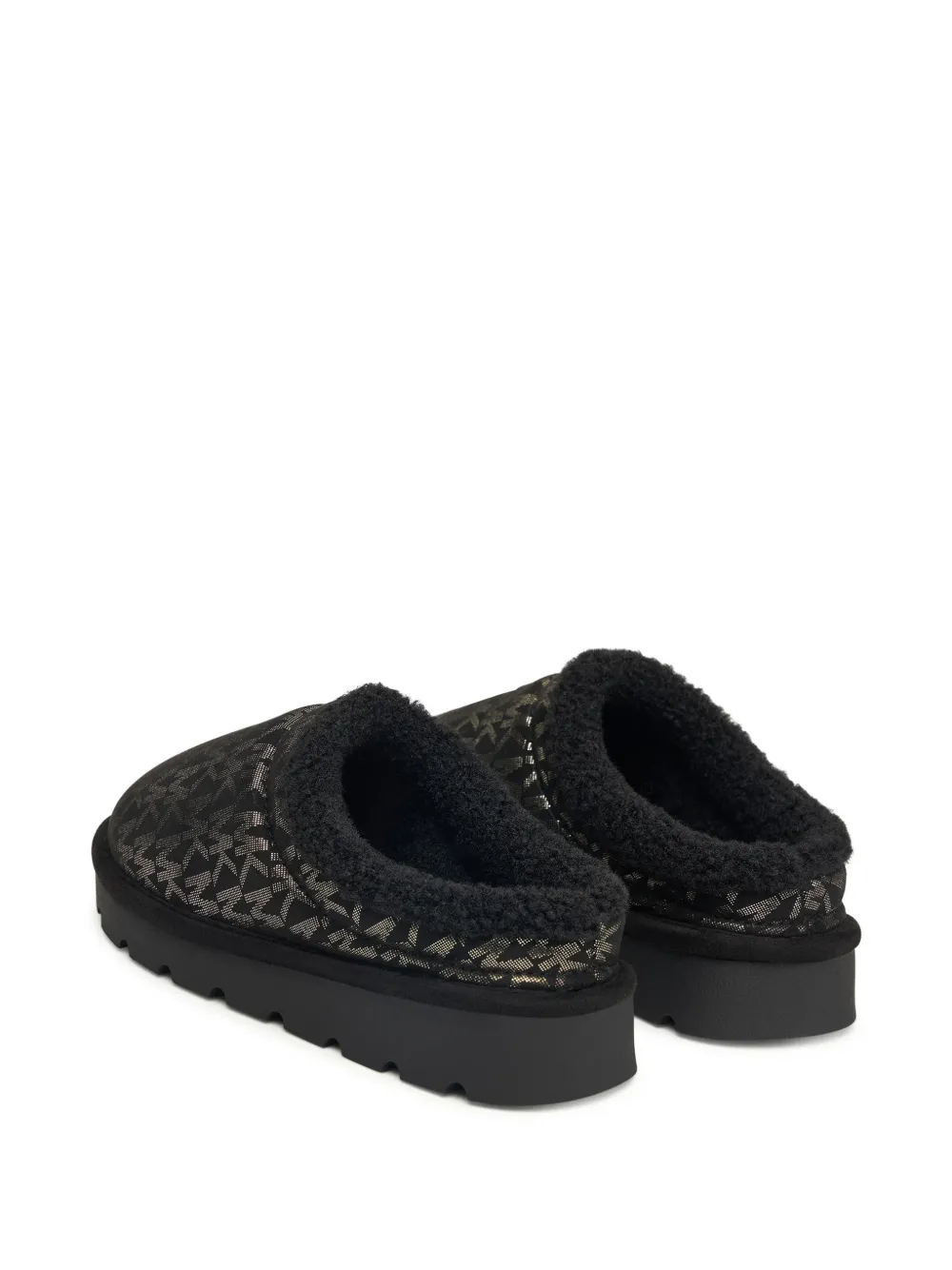 Michael Kors Kids Osaka logo-print slippers Zwart