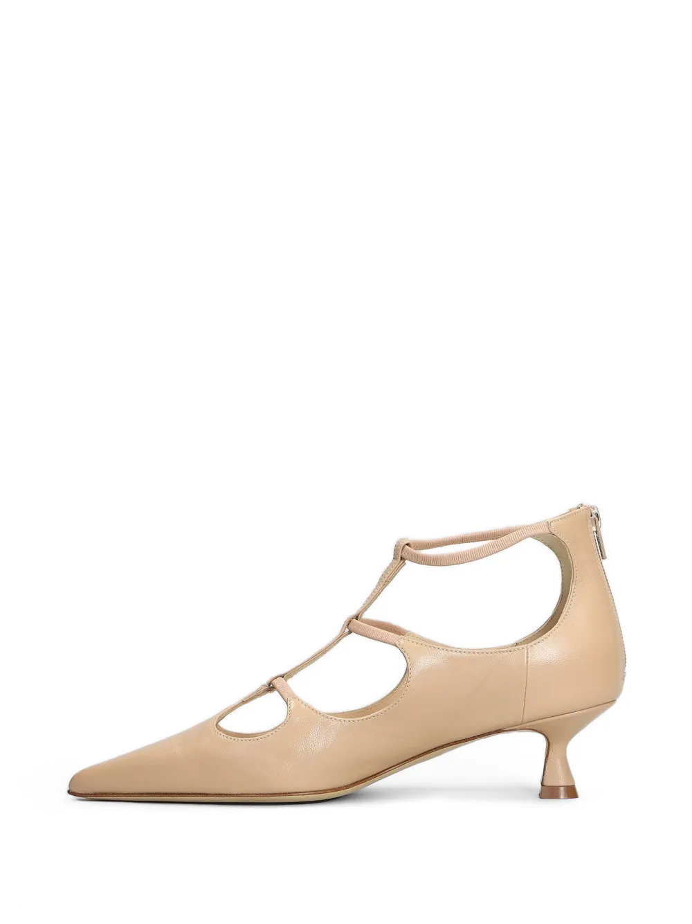 Anna F. 5cm cut-out pumps Beige