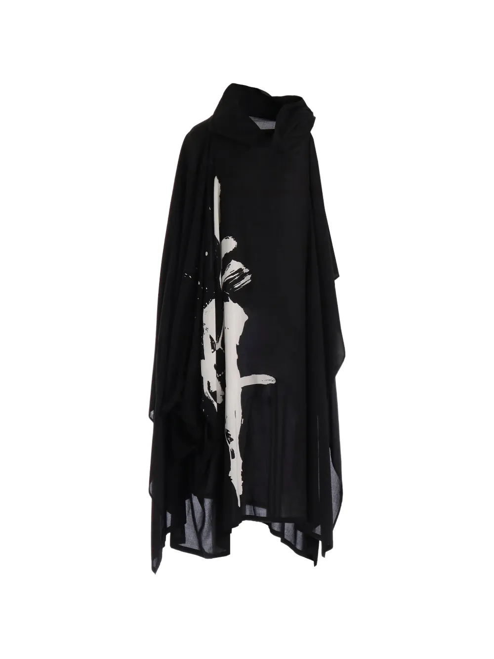 Yohji Yamamoto Ry Lawn midi dress - Black