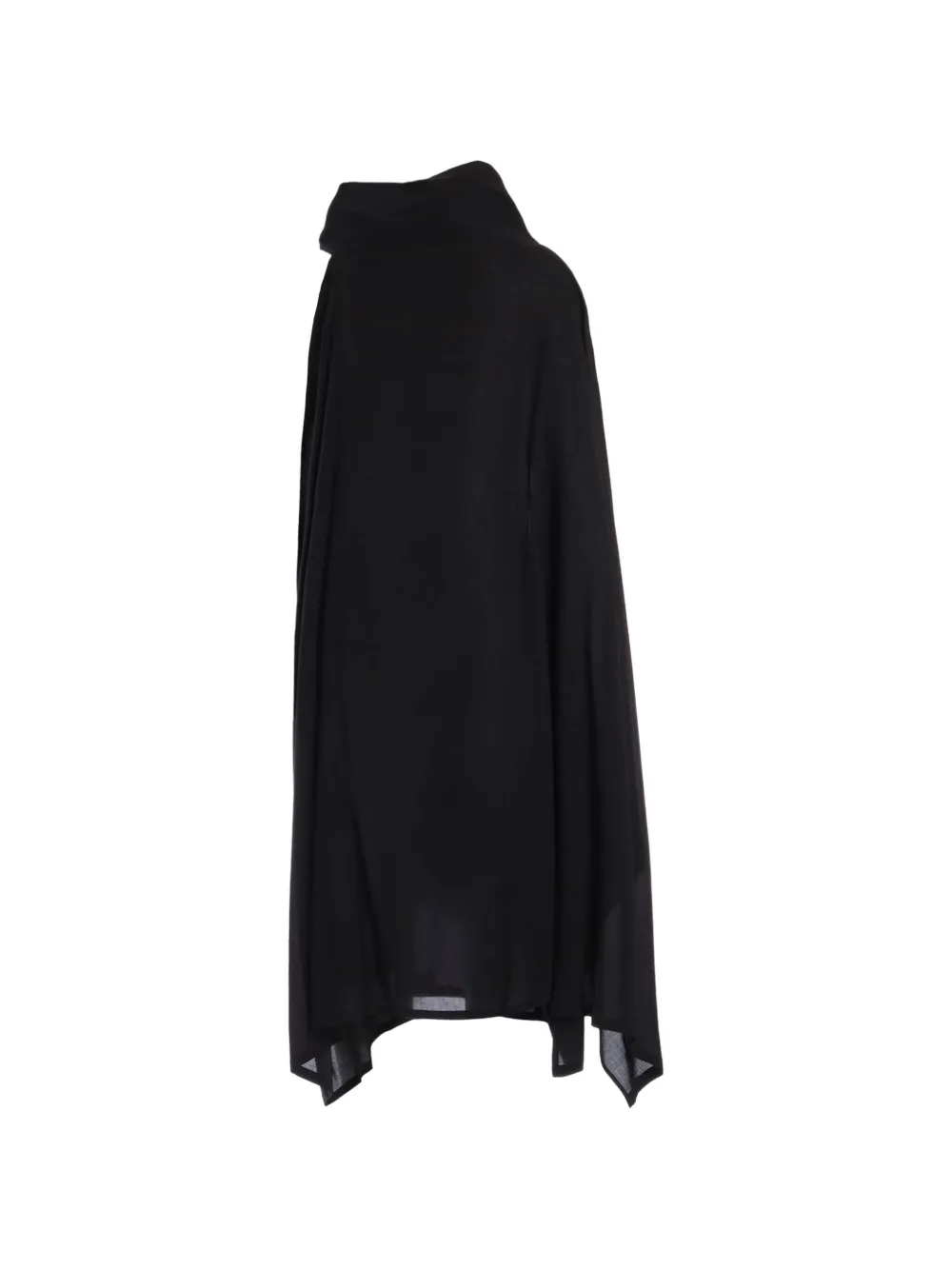 Yohji Yamamoto Ry Lawn midi-jurk Zwart