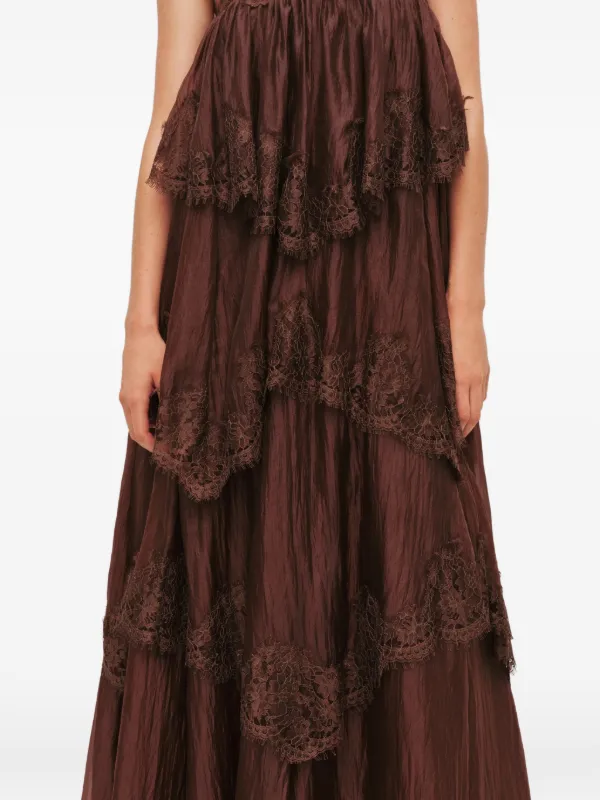aje brown maxi dress Currently defrosting