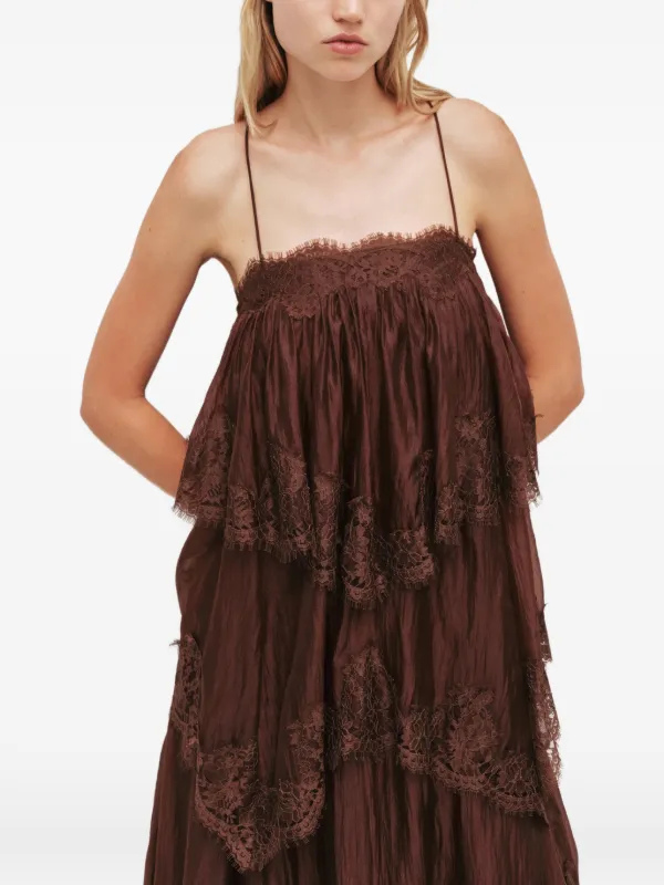 aje lace dress Ophelia Lace Mini Dress-PASTEL YELLOW / 10