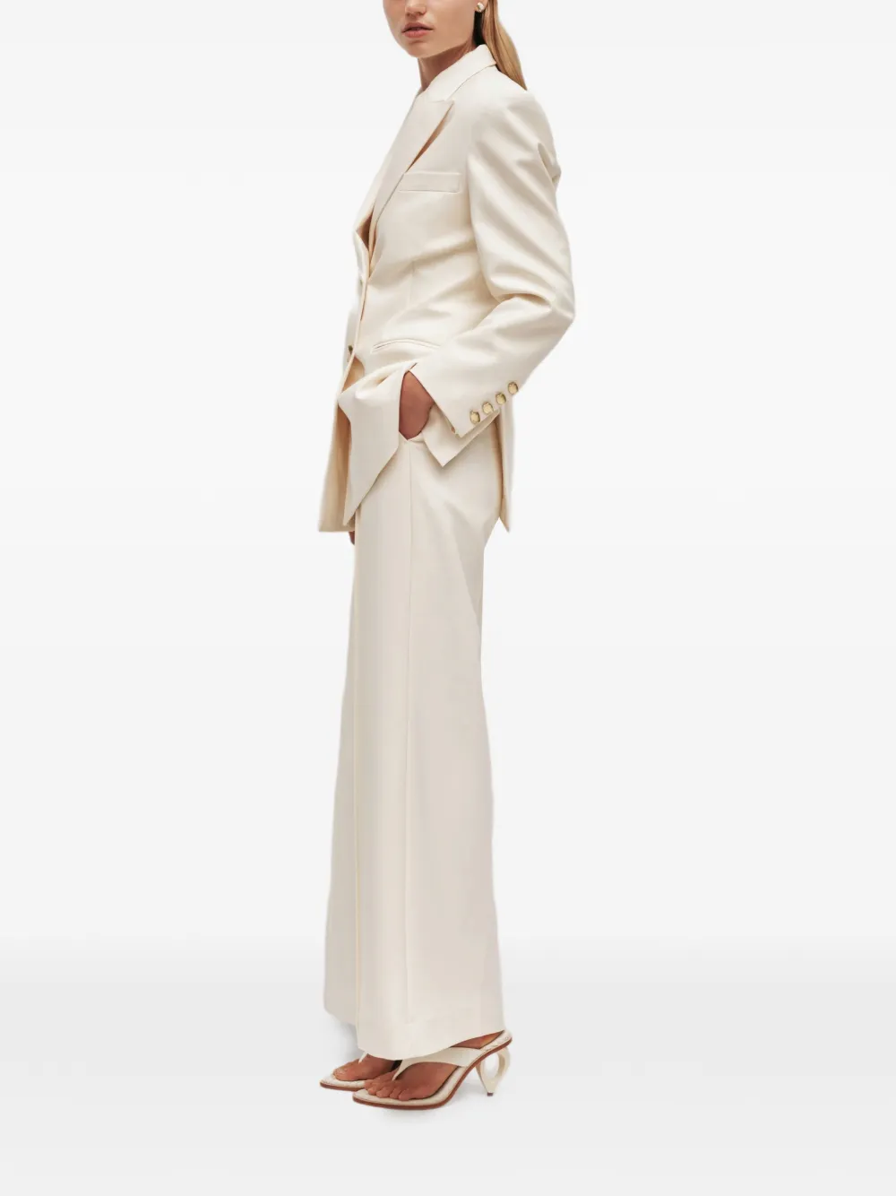 Aje Vortex plooibroek Beige
