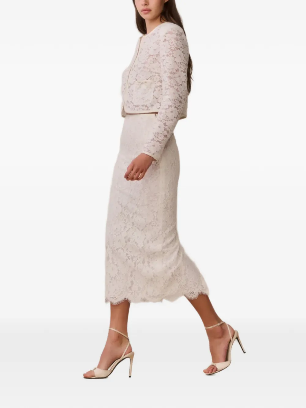  Loveshackfancy Falda Midi Ilse - Blanco 