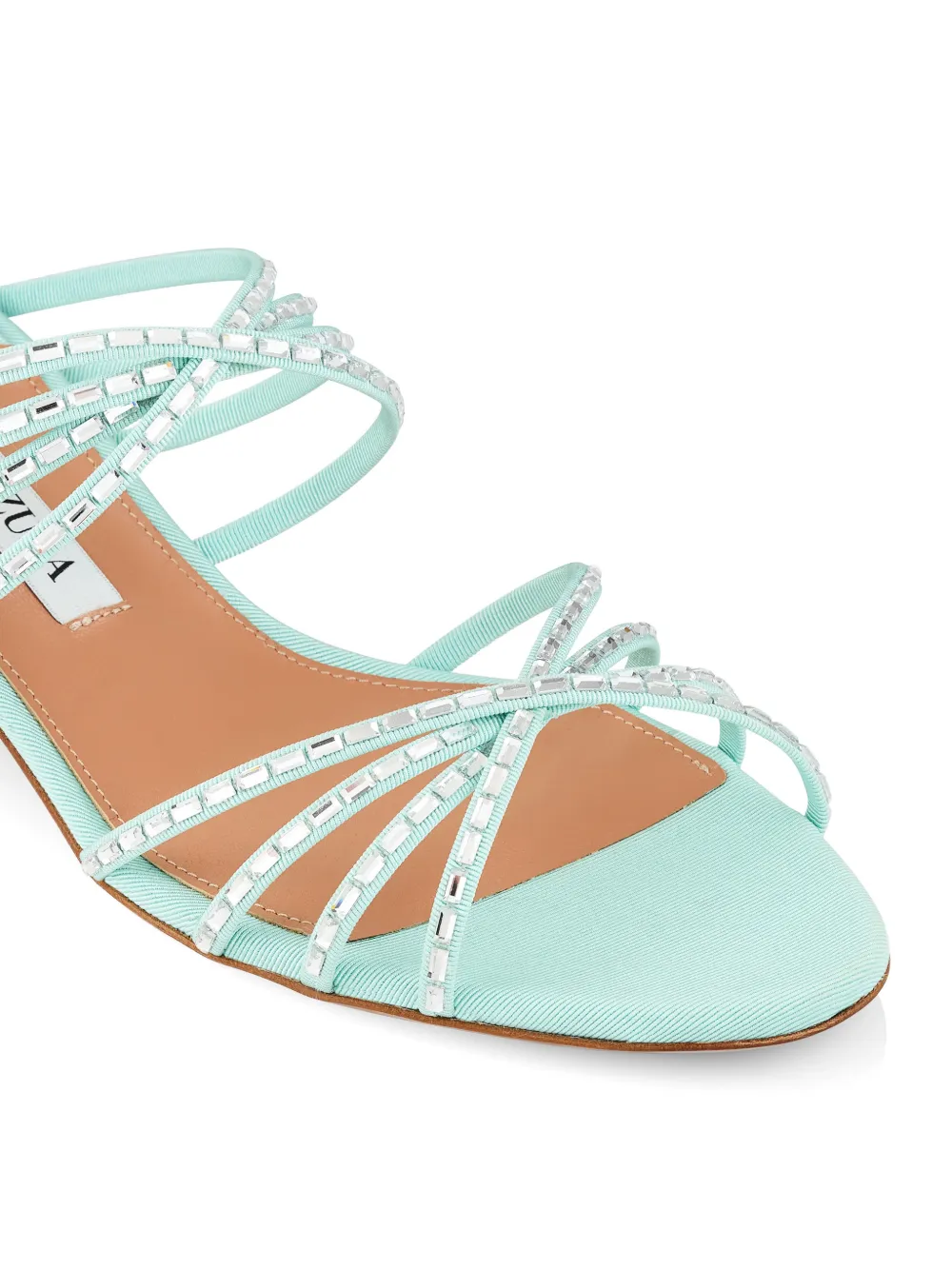 Aquazzura Tell Me Crystal sandals Blauw