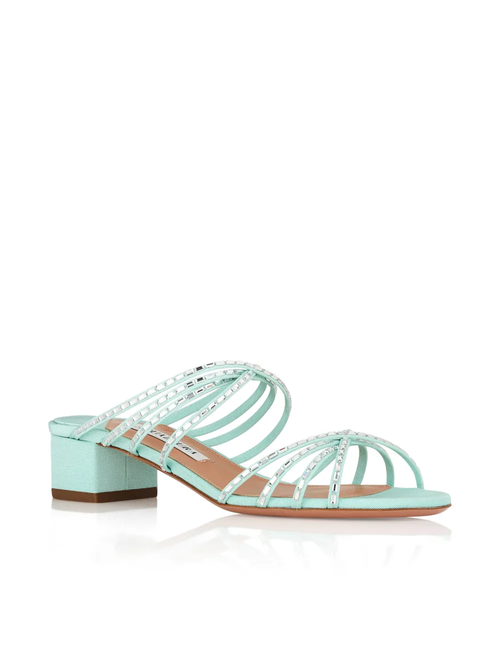 Aquazzura Tell Me Crystal sandals Blauw